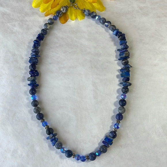 Sodalite Gemstone Necklace - Picture 2 of 5